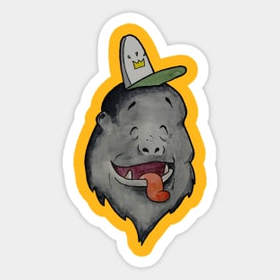 Silly Gorilla Sticker